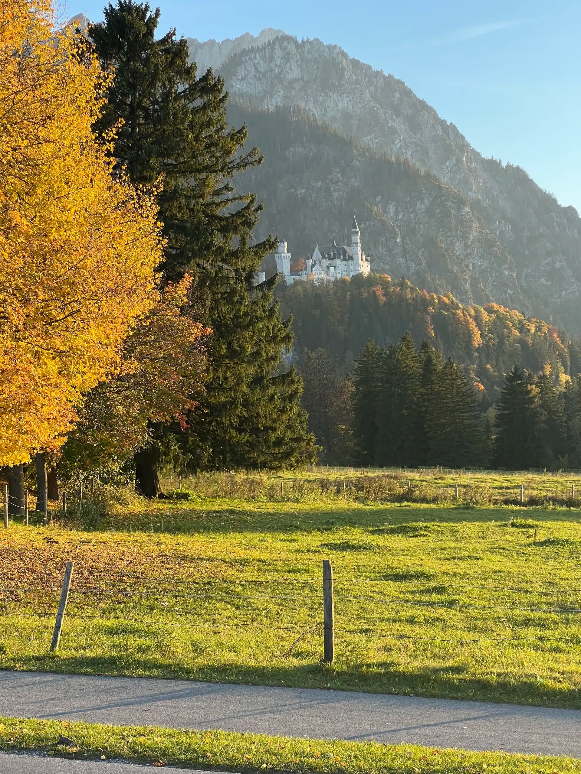 Neuschwanstein Castle in Autumn